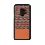 Θήκη smartphone Man and Wood για Galaxy S9 — καφέ καρό μοτίβο με μαύρο περίγραμμα