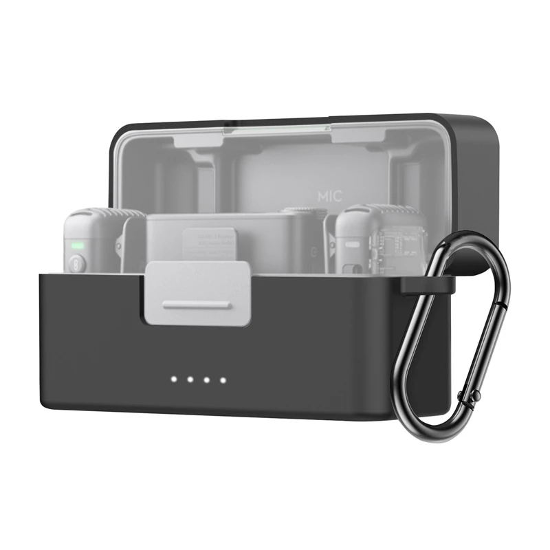 Προστατευτική θήκη Puluz για DJI Mic 2 PU716B — μαύρη, σκληρή θήκη αποθήκευσης