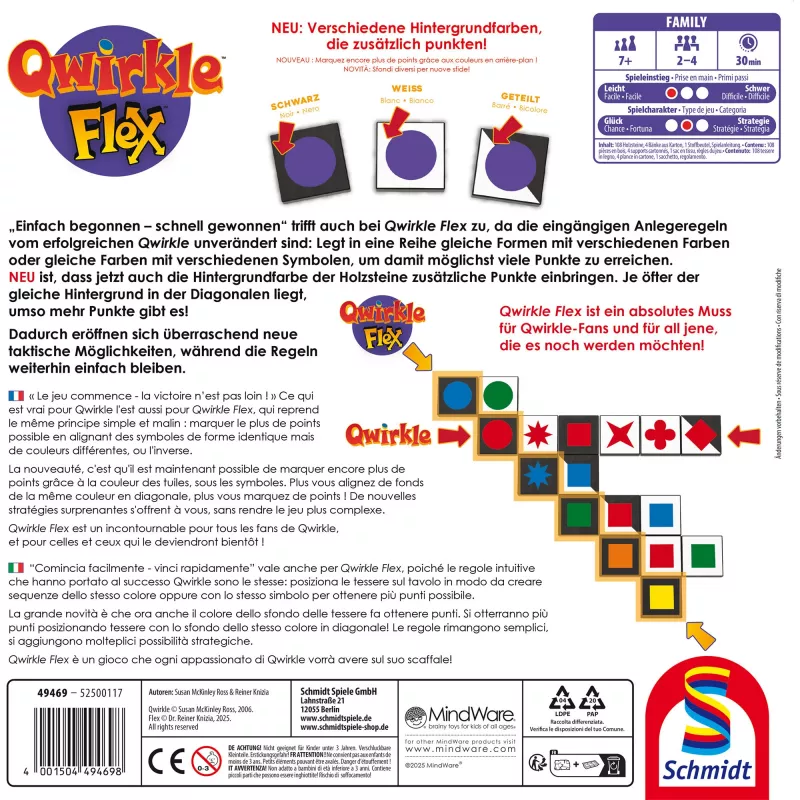 Qwirkle Flex, επιτραπέζιο παιχνίδι
