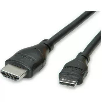 ROLINE Καλώδιο HDMI High Speed με Ethernet - Καλώδιο HDMI με Ethernet - mini HDMI (M)