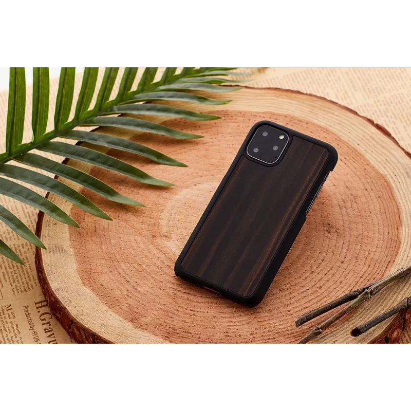 Θήκη smartphone man and wood για iPhone 11 Pro Max, μαύρο έβενος