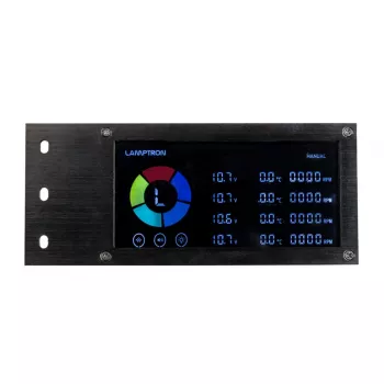 Lamptron SM436 PCI ελεγκτής ανεμιστήρα και RGB LED, μαύρος