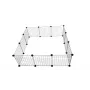 Κλουβί σκύλου C&C Modular 145×75×37 cm – κλουβί εσωτερικού/εξωτερικού χώρου, αρθρωτή κατασκευή πλακών, μαύρο