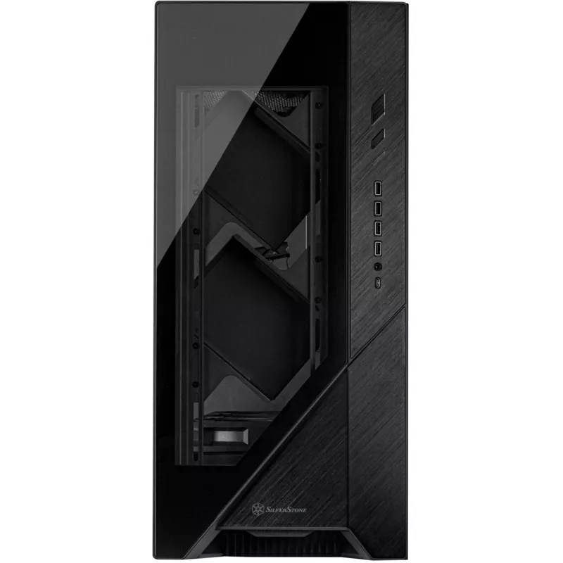 ALTA F2, κουτί Big-Tower μαύρο, tempered glass