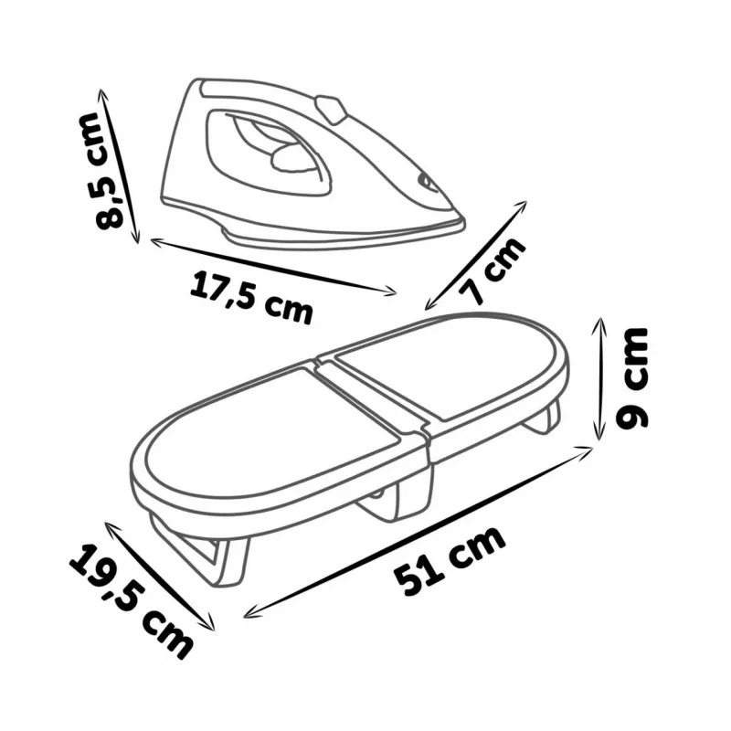 Σιδερώστρα με πτυσσόμενο σίδερο Tefal