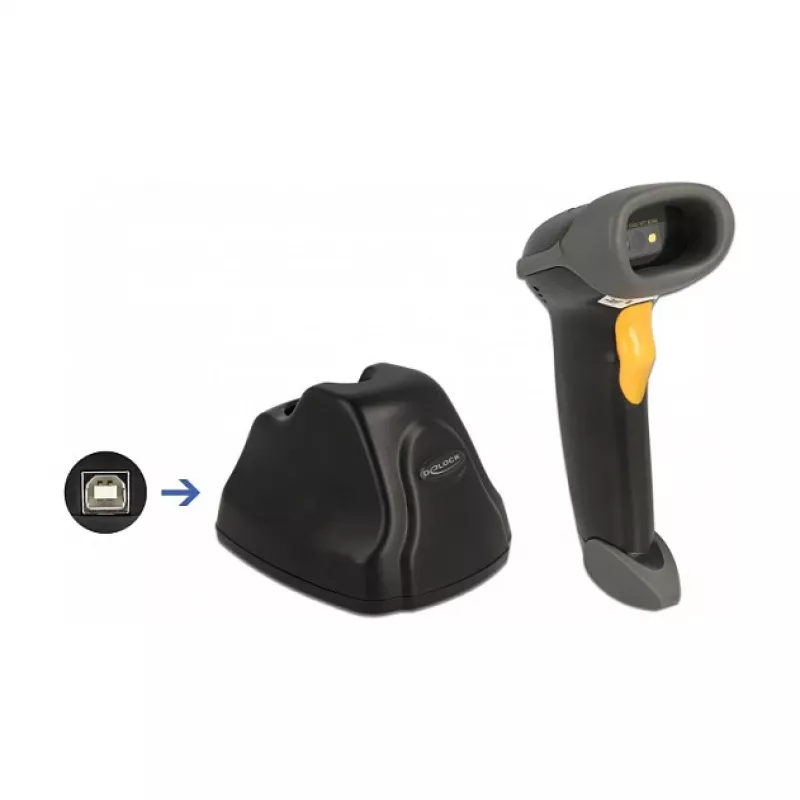 Φορητός σαρωτής barcode DeLOCK 90550 1D 2D ασύρματος USB