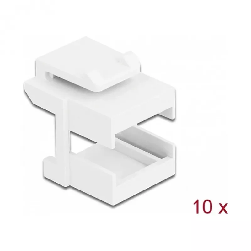 Κάλυμμα Keystone DeLOCK 86807 λευκό για ζεύξη οπτικών ινών 10 τεμ.