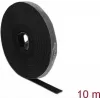 Delock ιμάντας Velcro σε ρολό, 10 m x 15 mm, Μαύρο
