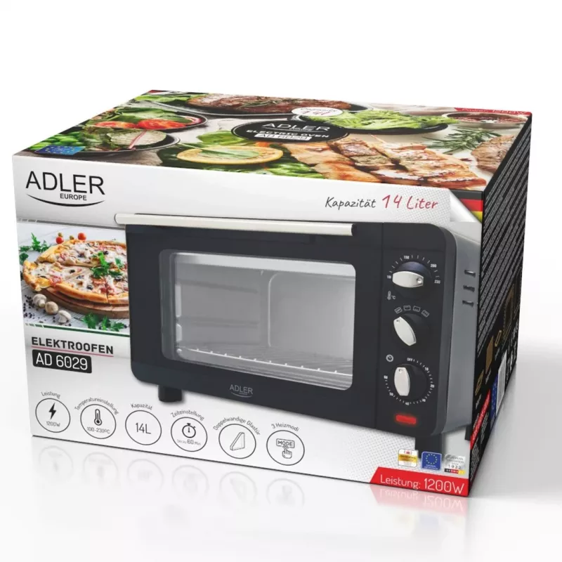 ADLER AD 6029 Ηλεκτρικός φούρνος Μαύρο
