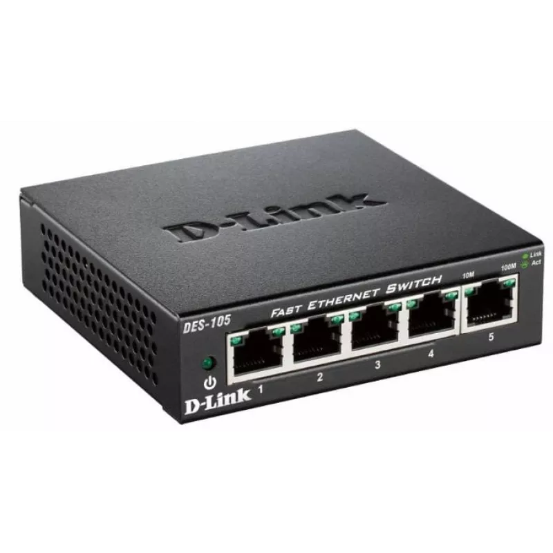D-Link DES-105 Unmanaged L2 Μαύρο