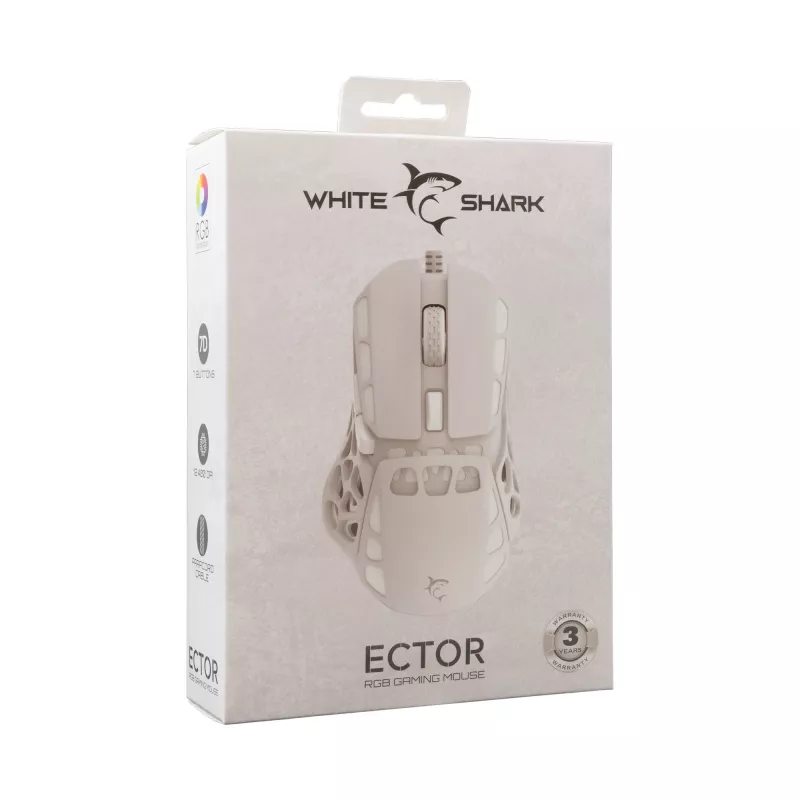 Ποντίκι White Shark GM-5016 Ector White USB