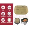 Beper C103ACC004 δίσκοι χαρτιού ψησίματος για φριτέζες αέρα, 50 τεμ., 24x24x4,5 cm