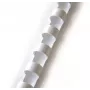 Χτένια βιβλιοδεσίας Forpus 6 mm, (100 τεμ.), λευκό