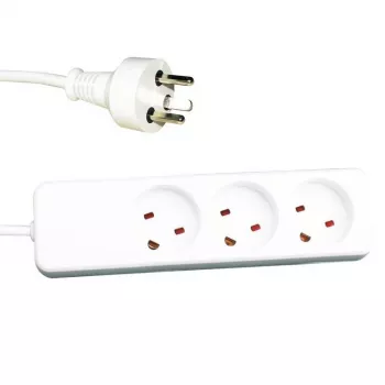 Καλώδιο προέκτασης Garbot 24155123-7EE 7 m 3 έξοδοι AC εσωτερικού χώρου λευκό