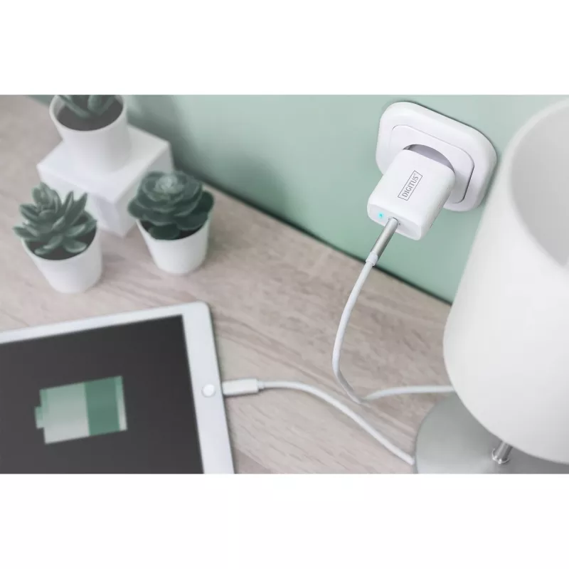 Digitus - Τροφοδοτικό - 20 Watt - 3 A - PD 3.0 (USB-C) - Λευκό (DA-10196)