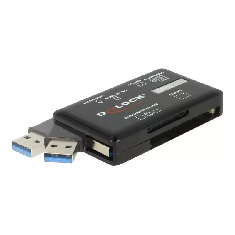 DeLOCK SuperSpeed Αναγνώστης καρτών USB CF SD Micro SD MS M2 xD 5 Gbps