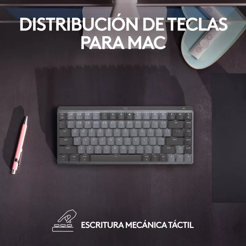 Logitech MX Mechanical Mini Ασύρματο Πληκτρολόγιο Tenkeyless Bluetooth