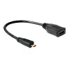 Καλώδιο HDMI DeLOCK 65391 0,23m Type A σε Type D μαύρο