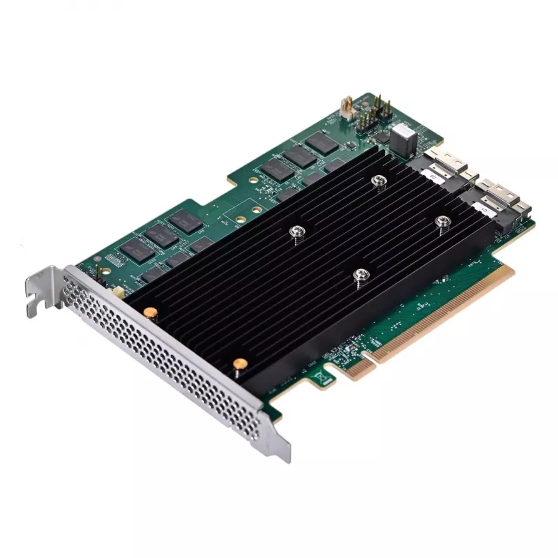 Ελεγκτής RAID Broadcom MegaRAID 9670W-16i, 16 κανάλια, Tri-Mode SAS 24 Gb/s / SATA 6 Gb/s / NVMe, PCIe 4.0 x16, 8 GB, RAID 0/1/5/6/10/50/60, MD2, 240 συσκευές SAS / 32 NVMe