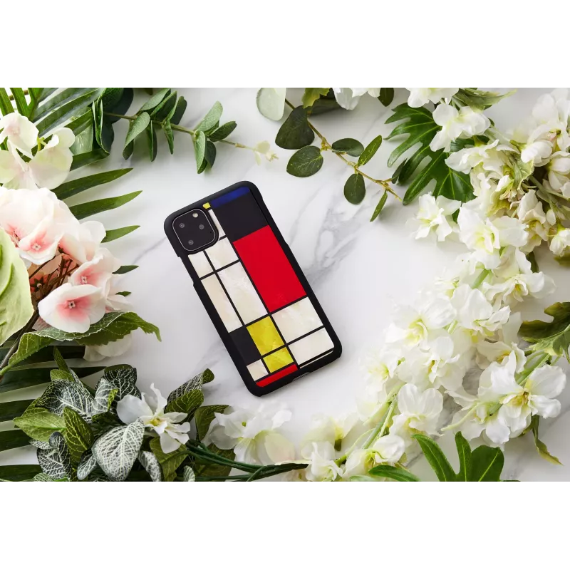 Θήκη smartphone iKins για iPhone 11 Pro Max – Mondrian μαύρο προστατευτική θήκη