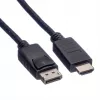 Καλώδιο ROLINE 11445780 1 m DisplayPort σε HDMI μαύρο