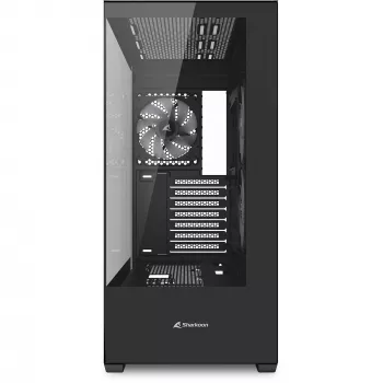 Sharkoon SK6 ARGB Tower ATX μαύρο – κουτί Mid-Tower-ATX με φωτισμό ARGB και πλαϊνό παράθυρο από σκληρυμένο γυαλί