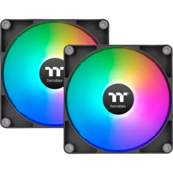 Thermaltake CT120 Reverse ARGB 120mm Ανεμιστήρας κουτιού, Συσκευασία 2 τεμ., Μαύρο