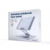 Βάση ανύψωσης notebook GEMBIRD NBS-DR1-01 – περιστρεφόμενη βάση, ρυθμιζόμενο ύψος, Space Grey