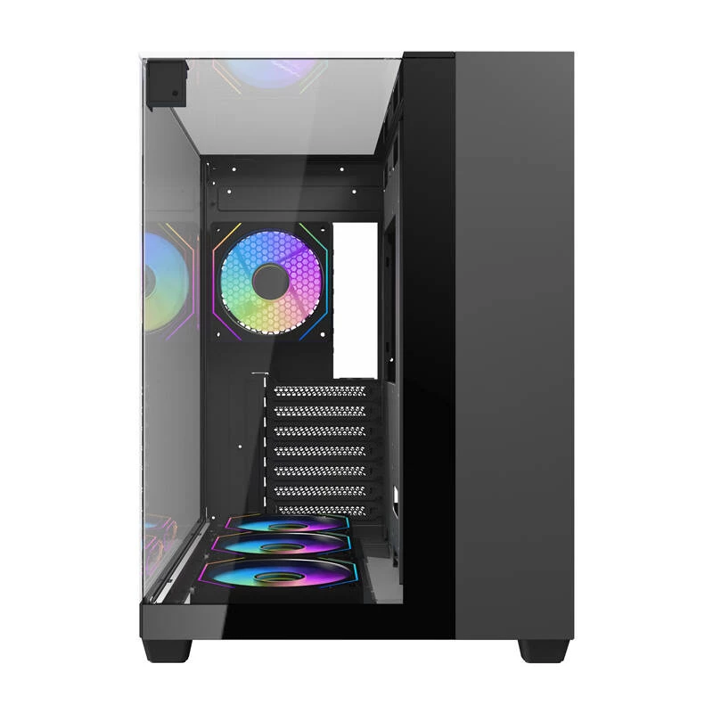 Κουτί υπολογιστή Darkflash TH285 (μαύρο) + 4 ανεμιστήρες