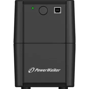 BlueWalker PowerWalker VI 650 SH IEC UPS, 650 VA (0,65 kVA), 360 W, 4 πρίζες, 7 Ah, USB, 220-240 V, μαύρο