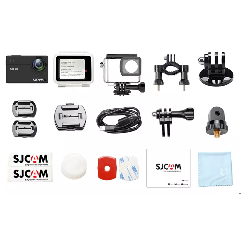 SJCAM SJ8 Air κάμερα δράσης, 1296P 30 fps, 14 MP, οθόνη αφής 2,33″, αδιάβροχη θήκη, λευκή