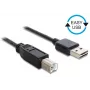 Καλώδιο USB DeLOCK 1m USB 2.0 A - B m/m μαύρο