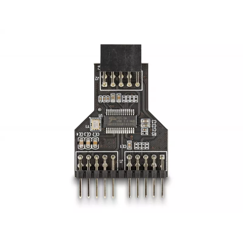 DeLOCK 60045 προσαρμογέας καλωδίου 9-Pin USB 2.0 2 x 9-Pin-Header μαύρο