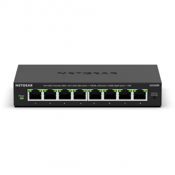 NETGEAR GS308E Managed L2/L3 Gigabit Ethernet (10/100/1000) Μαύρο