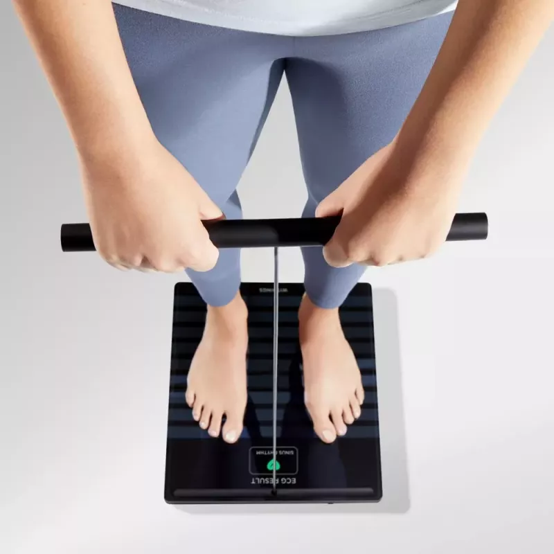 Ηλεκτρονική ζυγαριά σώματος Withings BODY SCAN Square Μαύρο