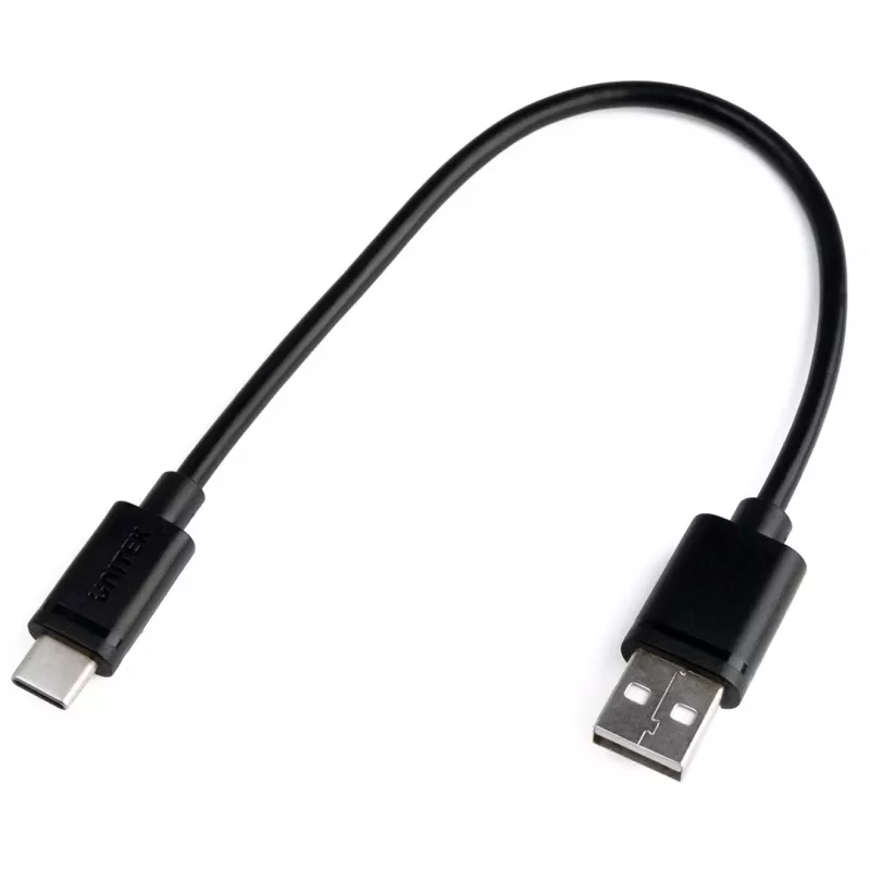 UNITEK ΚΑΛΩΔΙΟ USB USB-A — USB-C 25CM, Y-C480BK