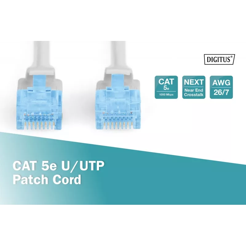 Digitus DK-1512-150 καλώδιο δικτύου RJ45 CAT 5e U/UTP γκρι 15m