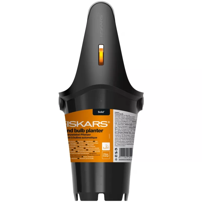 Fiskars Solid Φυτευτήρι κρεμμυδιού, 24 cm, Μαύρο/Πορτοκαλί (1057079)