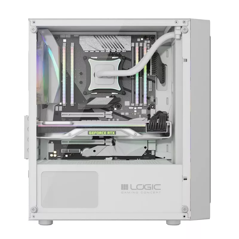 Κουτί υπολογιστή LOGIC ATOS ARGB Mini USB 3.0 Λευκό