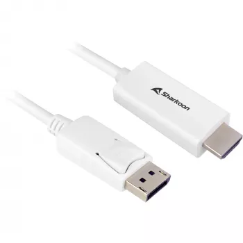 Καλώδιο προσαρμογέα DisplayPort 1.2 Sharkoon 4K, Μήκος 1 m