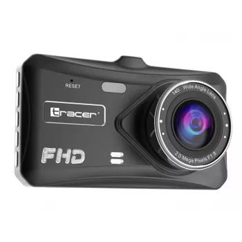 Dashcam TRACER 4TS Full HD Dual-Channel-Dashcam, 2 MP κύρια κάμερα, 0,4 MP εσωτερική κάμερα, γωνία 140°/60°, οθόνη IPS 4 ιντσών, μπαταρία 150 mAh, θήκη αλουμινίου, βοηθός στάθμευσης