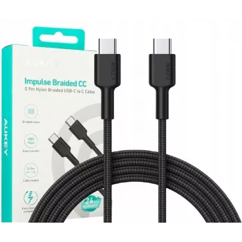 Καλώδιο USB-C Aukey CB-CD45 0,9 m – USB Type-C σε USB-A, υποστήριξη Quick-Charge