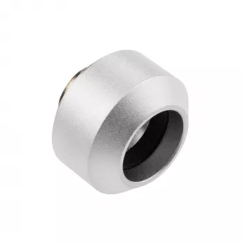 Σύνδεσμος σκληρού σωλήνα 14 mm OPTIMUS — μεταλλικός σύνδεσμος ψυκτικού υγρού/υδρόψυξης PC, ασημί