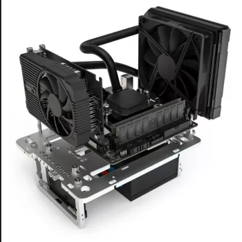 Mini κουτί πάγκου Streacom BC1 Mini V2 ασημί — συμπαγές πλαίσιο ανοιχτού τύπου