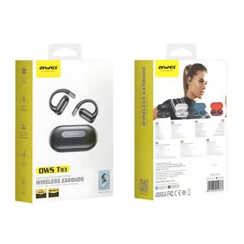 Ακουστικά Bluetooth 5.4 T93 OWS λευκά