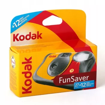 Φωτογραφική μηχανή μιας χρήσης Kodak FUN Flash 27+12 λήψεις, ISO 400, 39 λήψεις, ενσωματωμένο φλας