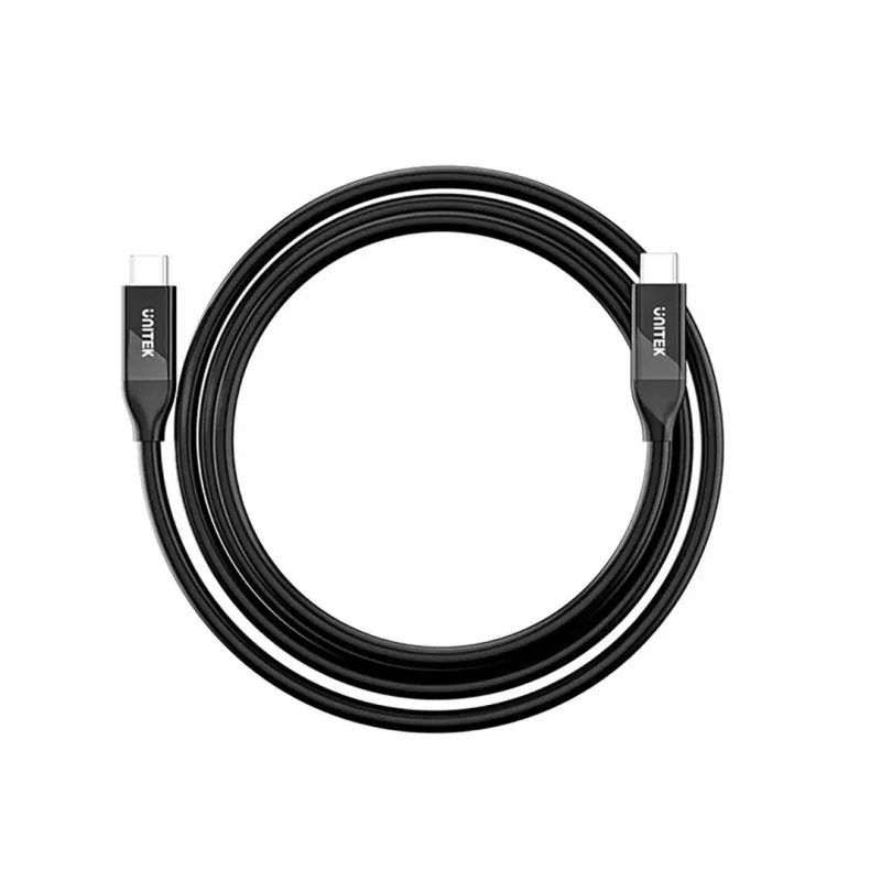 Καλώδιο USB-C Unitek C14100ABK01-2M – 2 m, 100 W Power Delivery, 40 Gbit/s δεδομένα