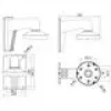 Hikvision Digital Technology DS-1273ZJ-135 βάση για εξάρτημα κάμερας ασφαλείας