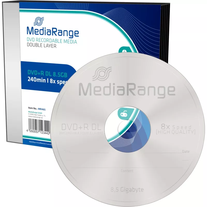 DVD+R DL MediaRange MR465 8,5 GB 5 τεμ.