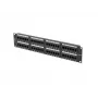 Patch panel LANBERG PPU5-2048-B 48-Port 2U 19 ιντσών κατηγορία 5e UTP, μαύρο